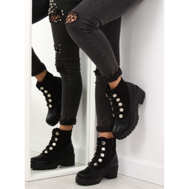 Bottines JD-19 noires à semelle épaisse 2