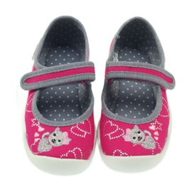 Befado chaussures pour enfants ballerines chaussons 114x308 gris rose 3