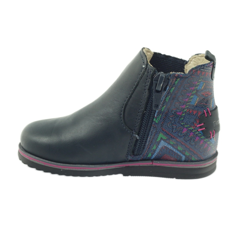 Bottines fille Ren But 1479 bleu marine multicolore 2