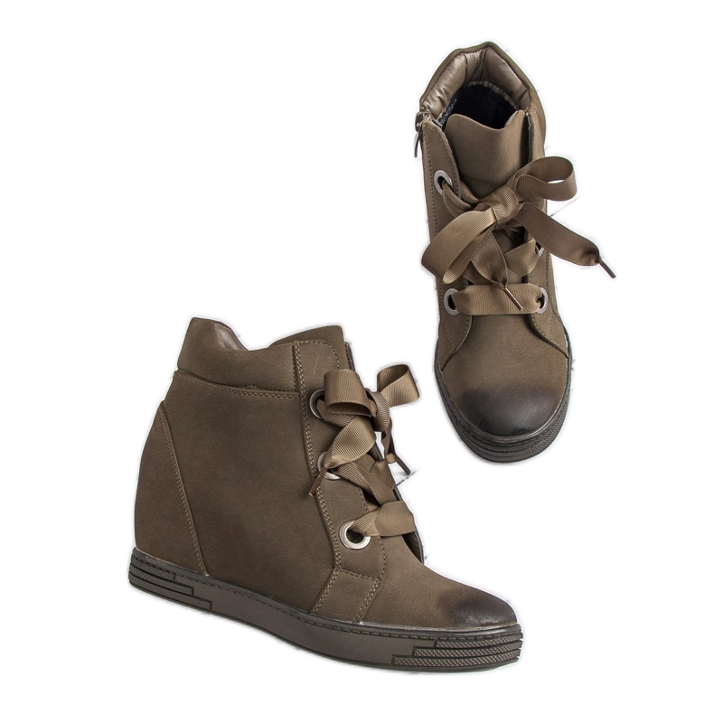 Baskets vert foncé VINCEZA 1