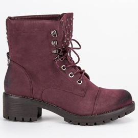 Travailleurs bordeaux élégants de VINCEZA rouge 1