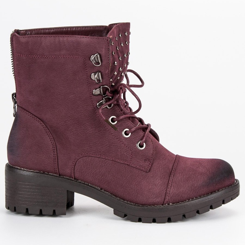 Travailleurs bordeaux élégants de VINCEZA rouge 1