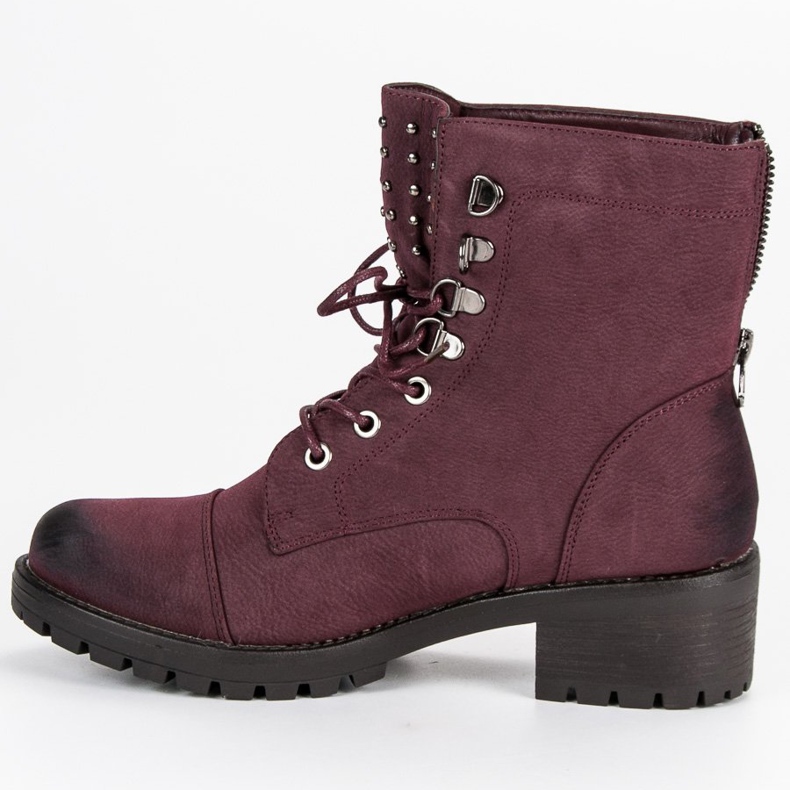 Travailleurs bordeaux élégants de VINCEZA rouge 2