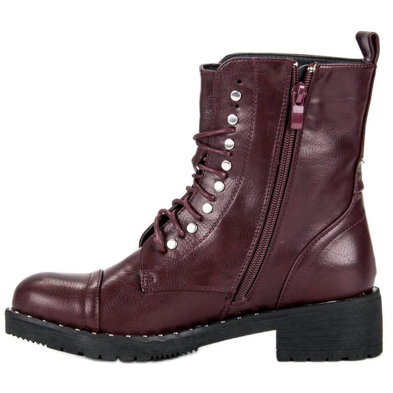 Bottes bordeaux rouge 1