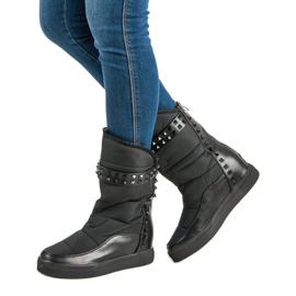 Seastar Bottes de neige rock noires 2