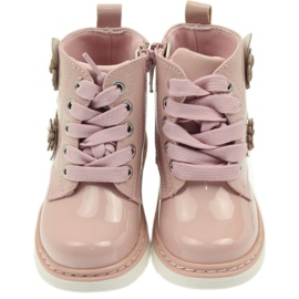 American Club Bottines américaines bottines chaussures pour enfants 1424 rose 3