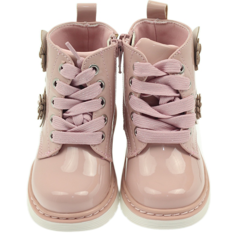 American Club Bottines américaines bottines chaussures pour enfants 1424 rose 3