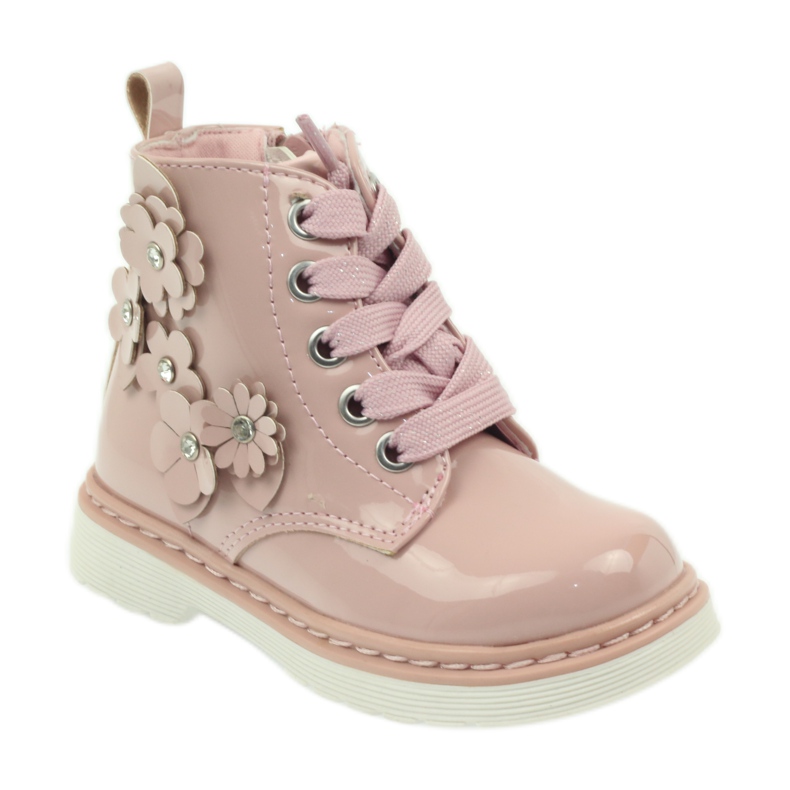 American Club Bottines américaines bottines chaussures pour enfants 1424 rose 1