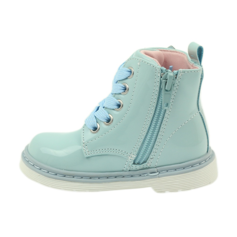 American Club Bottines américaines bottines chaussures pour enfants 1424 bleu 2