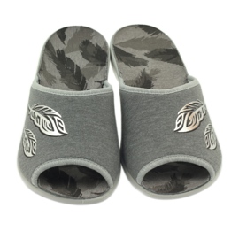 Befado chaussures pour femmes pantoufles 254D096 pantoufles gris 3