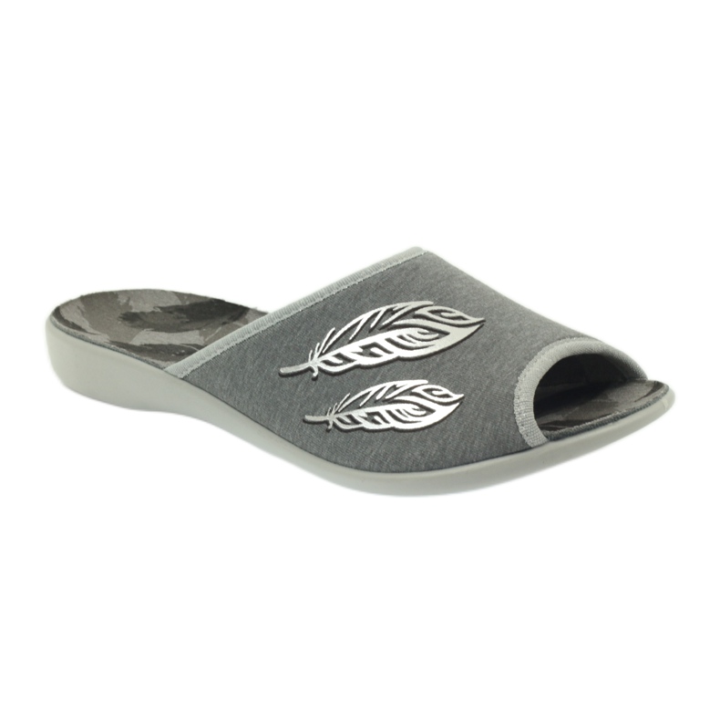 Befado chaussures pour femmes pantoufles 254D096 pantoufles gris 1