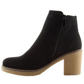 Bottines noires à talons 7B670 Noir le noir 4