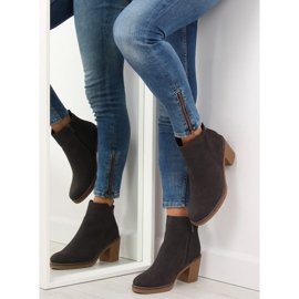 Gris Bottines à talons 7B670 Gris 2