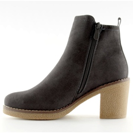 Gris Bottines à talons 7B670 Gris 4