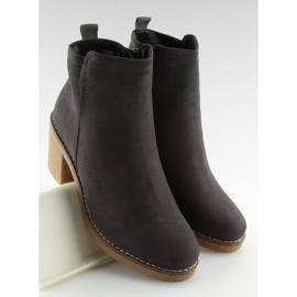 Gris Bottines à talons 7B670 Gris 5