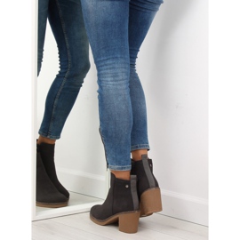 Gris Bottines à talons 7B670 Gris 7