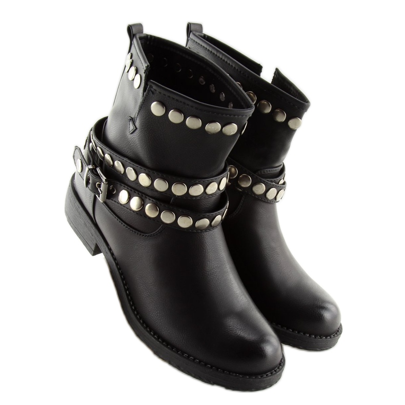 Bottes militaires noires A89811 Noir 1