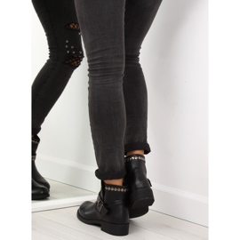 Bottines noires à clous noir HUQ-008 Noir le noir 4