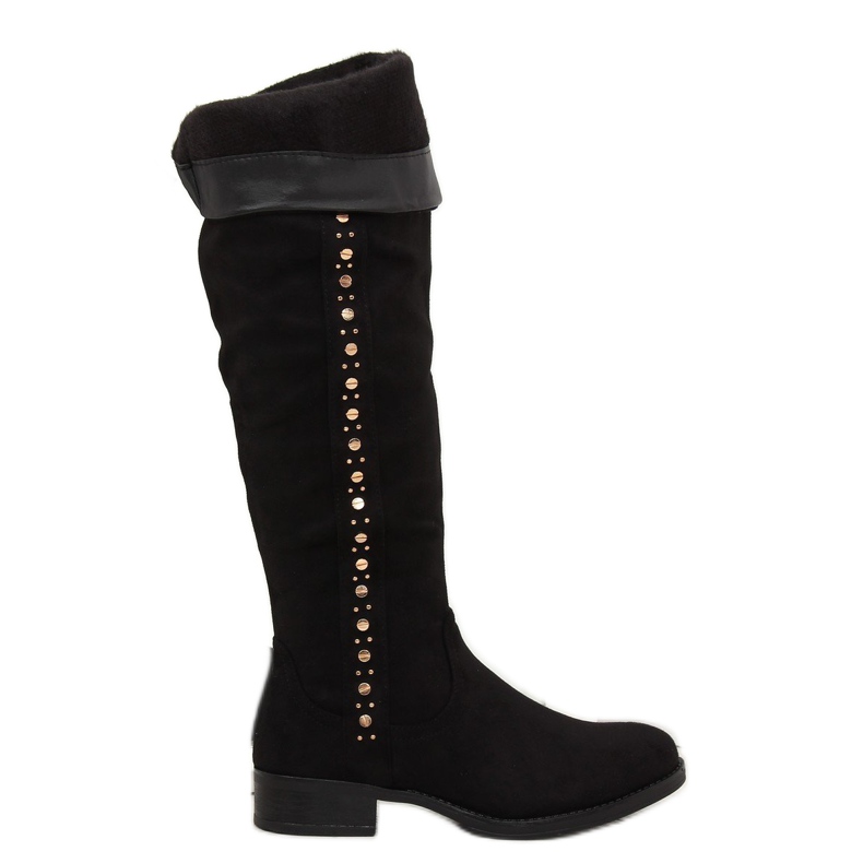 Bottes noires, bottes noires 990-PG noir 2