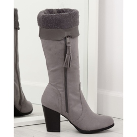 Gris Bottines à talons 158-GG gris 3