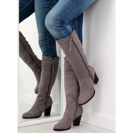 Gris Bottines à talons 158-GG gris 1