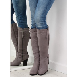 Gris Bottines à talons 158-GG gris 6
