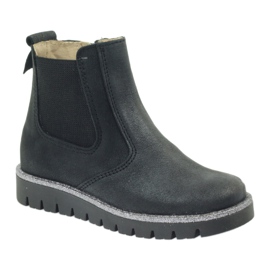Bottines fille Ren But 3316 noir gris 1