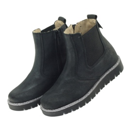 Bottines fille Ren But 4389 noir le noir 4