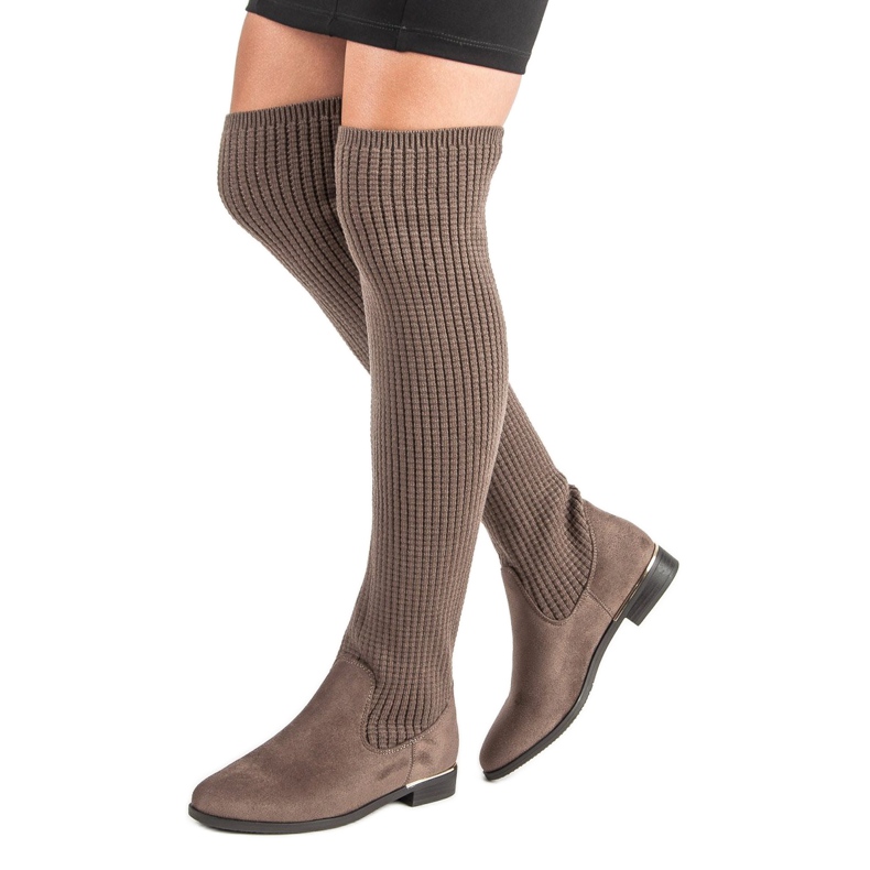 Super Me Bottes ajustées pour femmes brun 1