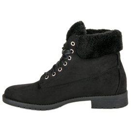 Seastar Bottes nouées en daim le noir 3