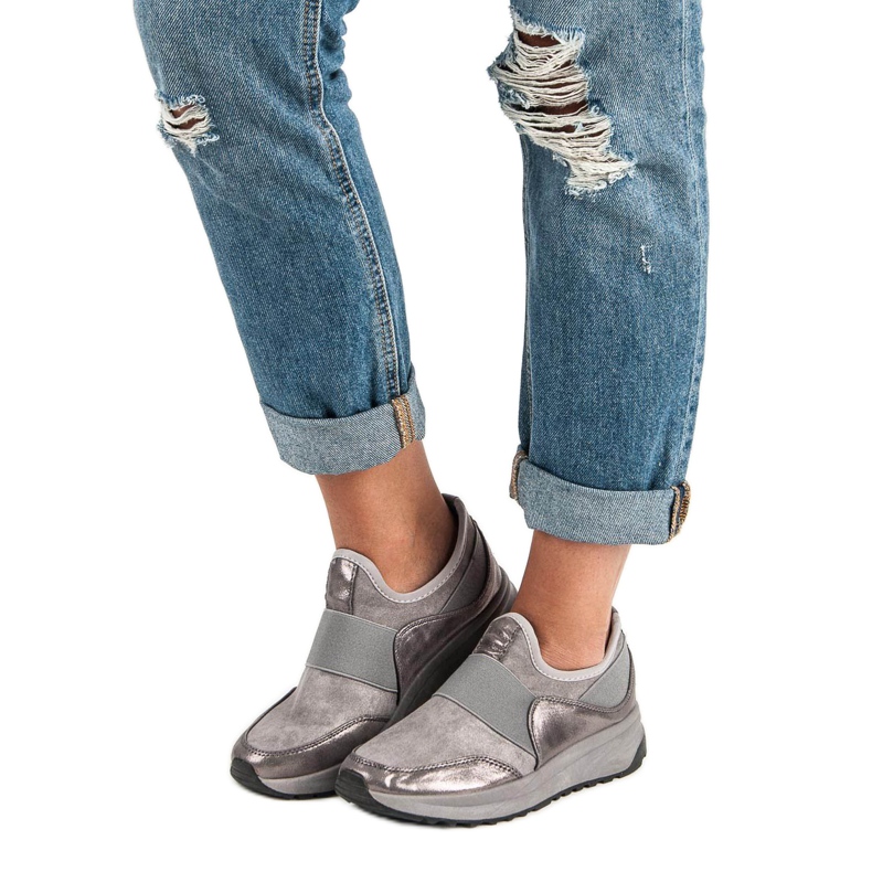 Bestelle Chaussures de sport à enfiler gris 1