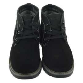 McKey Bottines à lacets homme en daim 284 noir 3