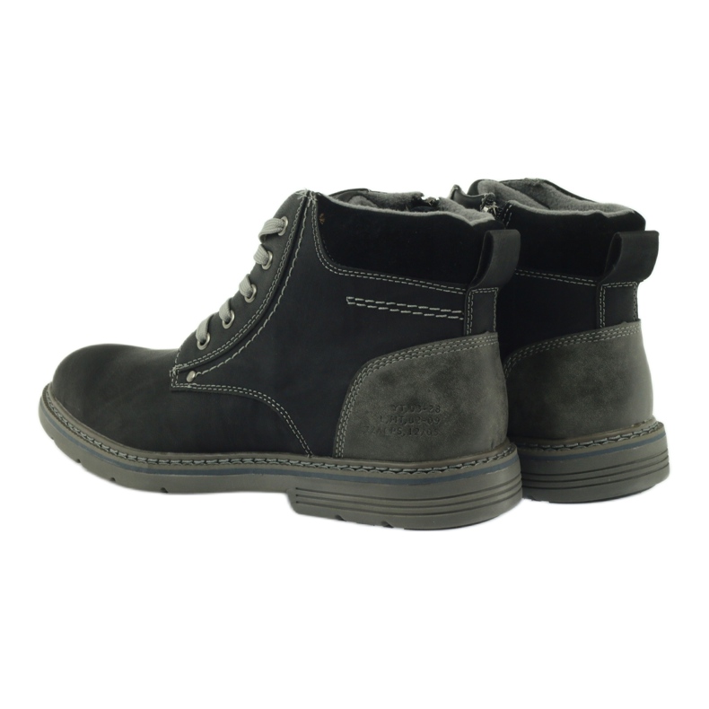McKey Bottines noires à lacets homme 288 gris 5
