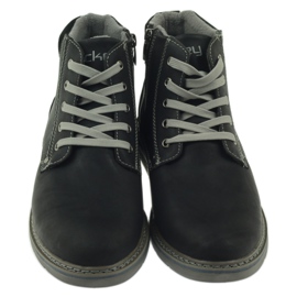 McKey Bottines noires à lacets homme 288 le noir gris 3