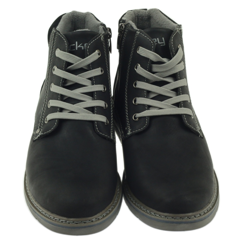 McKey Bottines noires à lacets homme 288 gris 3