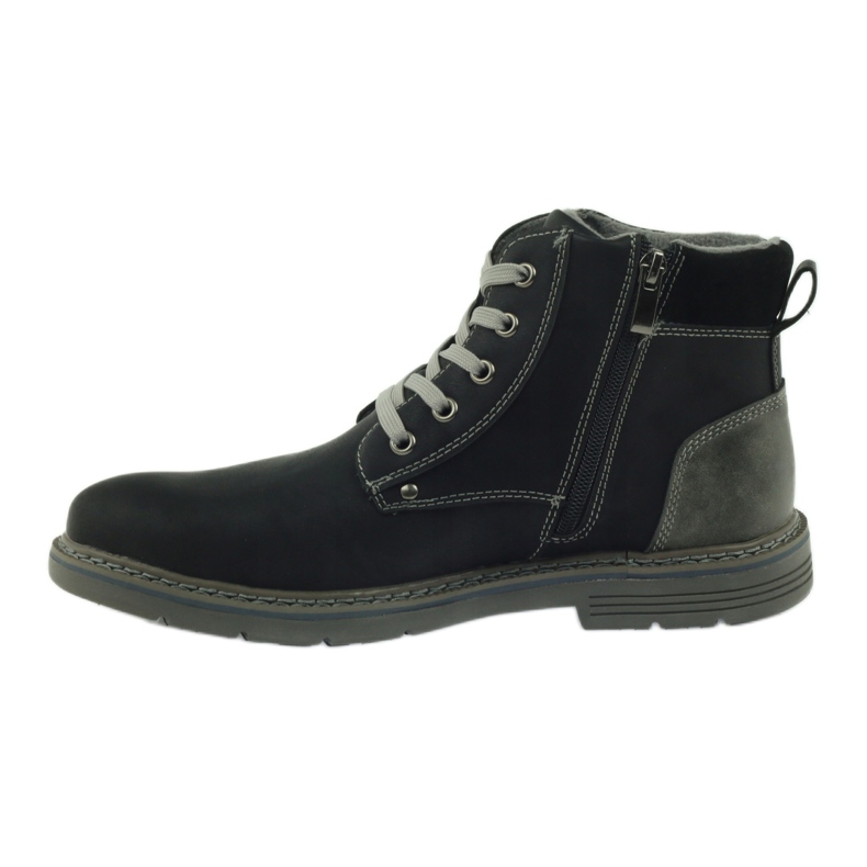 McKey Bottines noires à lacets homme 288 gris 2