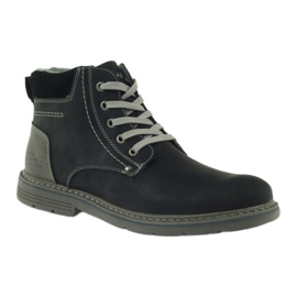 McKey Bottines noires à lacets homme 288 le noir gris 1
