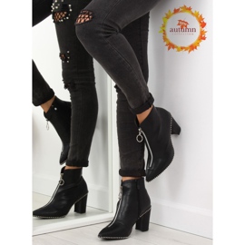 Bottines noires à talons YQ201P noir le noir 1