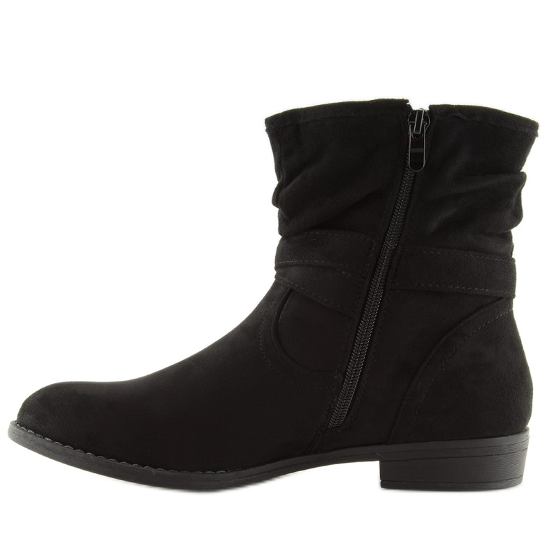 Bottes noires pour femmes noires 606-3 Noir 2
