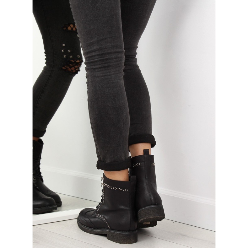 Ouvriers noirs avec clous 432-PA Noir 2