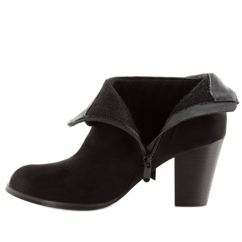 Bottines noires à talons 863-GA Noir 2