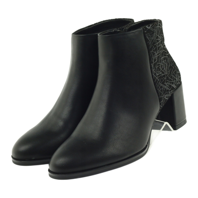 Bottines noires à talons Sergio Leone 542 4