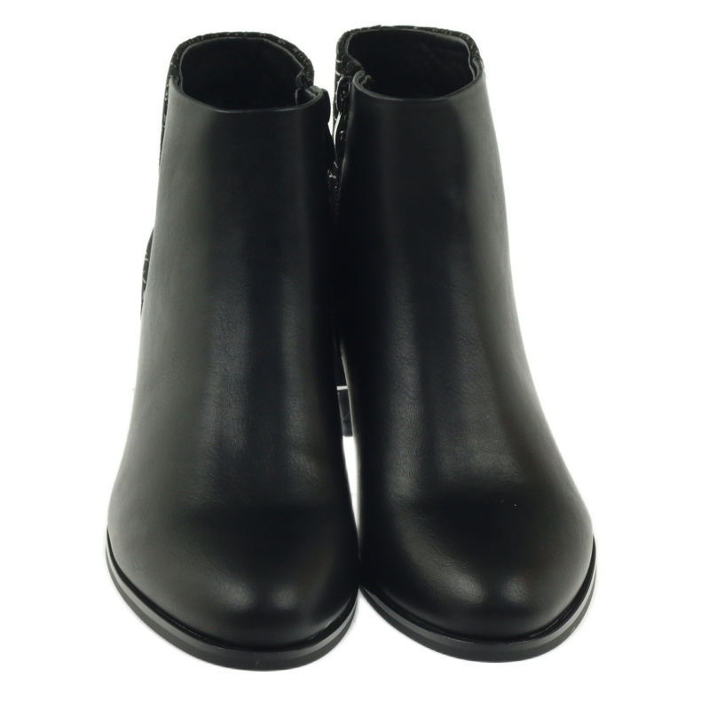 Bottines noires à talons Sergio Leone 542 3