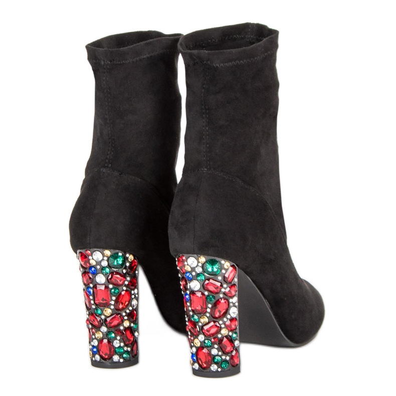 Vices Bottines en daim élégantes le noir 1