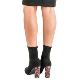 Vices Bottines en daim élégantes le noir 4