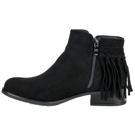 Kayla Bottines bohème en daim le noir 3