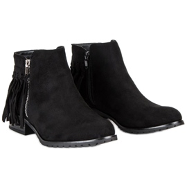 Kayla Bottines bohème en daim le noir 5
