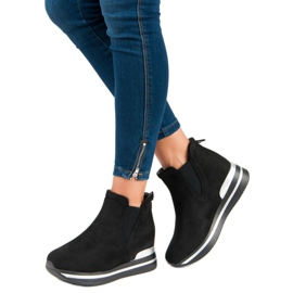 Bestelle Bottes Jodhpur sur la plateforme noir 2
