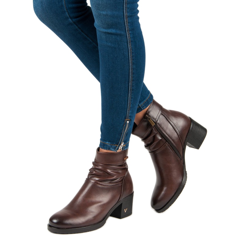 Boots femme VINCEZA marron brun 2