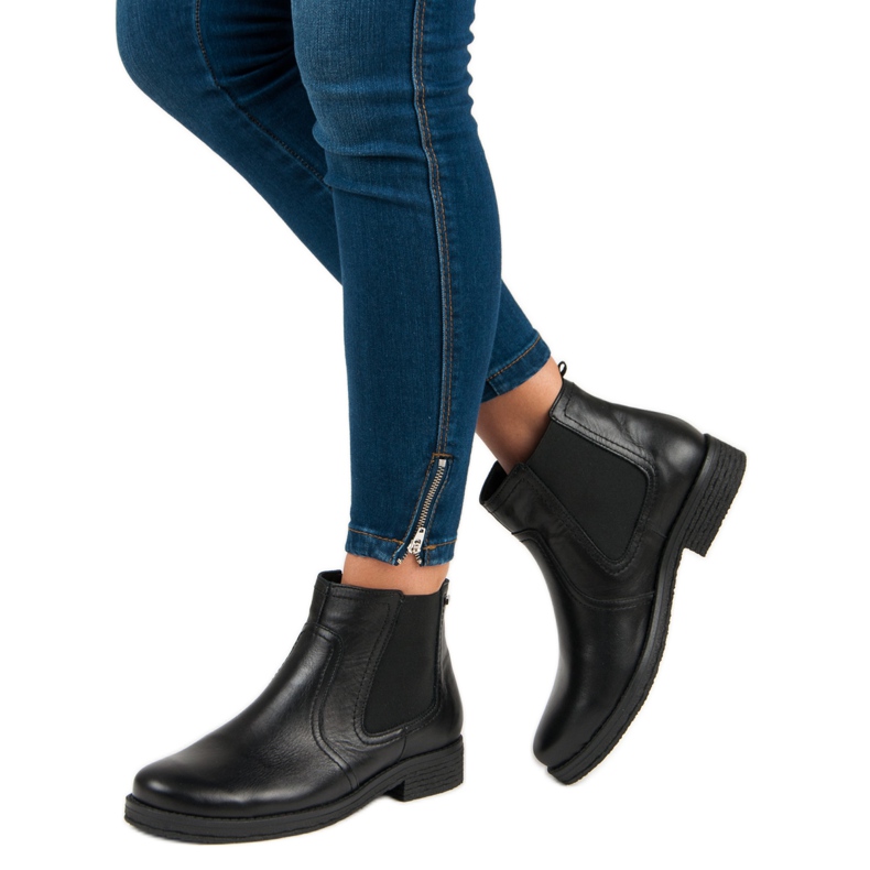 Bottines Chelsea noires de VINCEZA 2